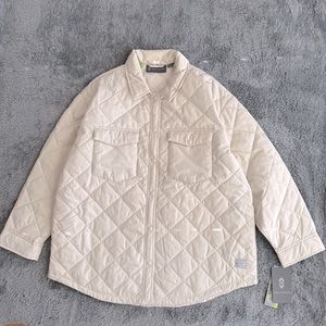 Free Country Women's Water Resistant Midweight Quilted Jacket, Oat, XL